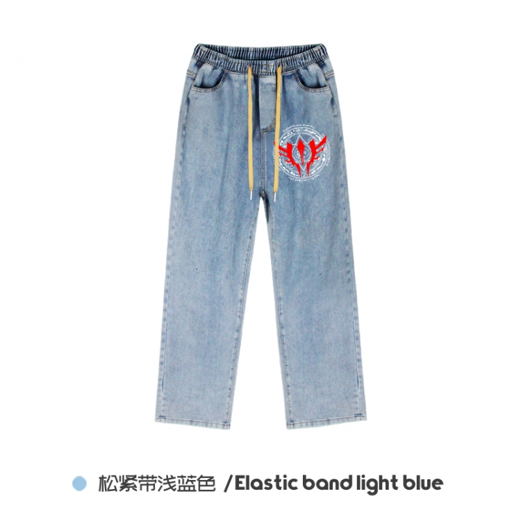 Fate stay night  Elasticated No-Zip Denim Trousers from M to 3XL  NZCK02-4