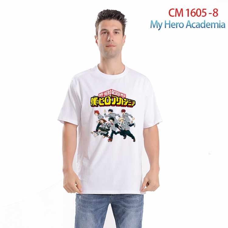 My Hero Academia Printed short-sleeved cotton T-shirt from S to 4XL  CM-1605-8