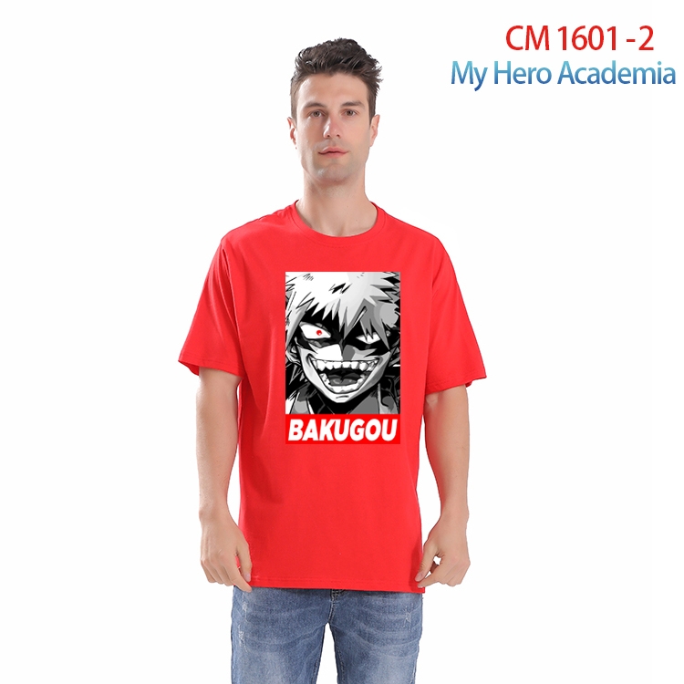 My Hero Academia Printed short-sleeved cotton T-shirt from S to 4XL CM-1601-2
