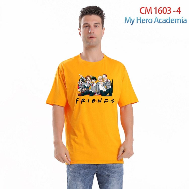 My Hero Academia Printed short-sleeved cotton T-shirt from S to 4XL CM-1603-4