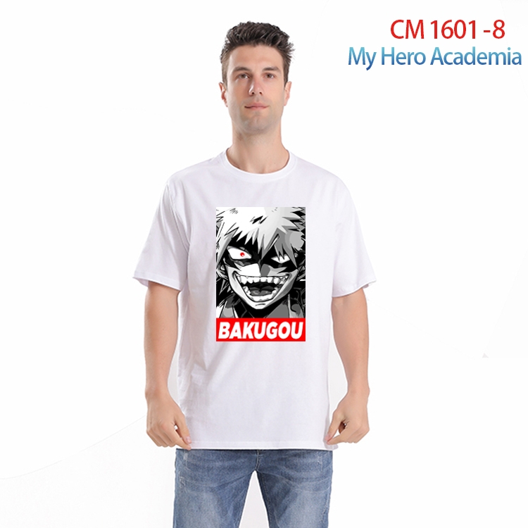 My Hero Academia Printed short-sleeved cotton T-shirt from S to 4XL CM-1601-8