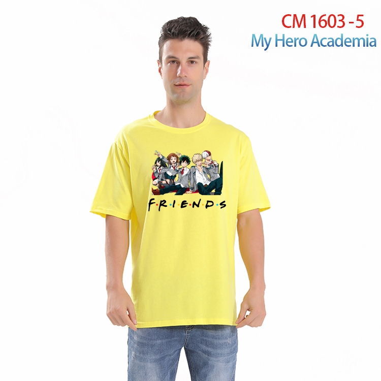 My Hero Academia Printed short-sleeved cotton T-shirt from S to 4XL CM-1603-5