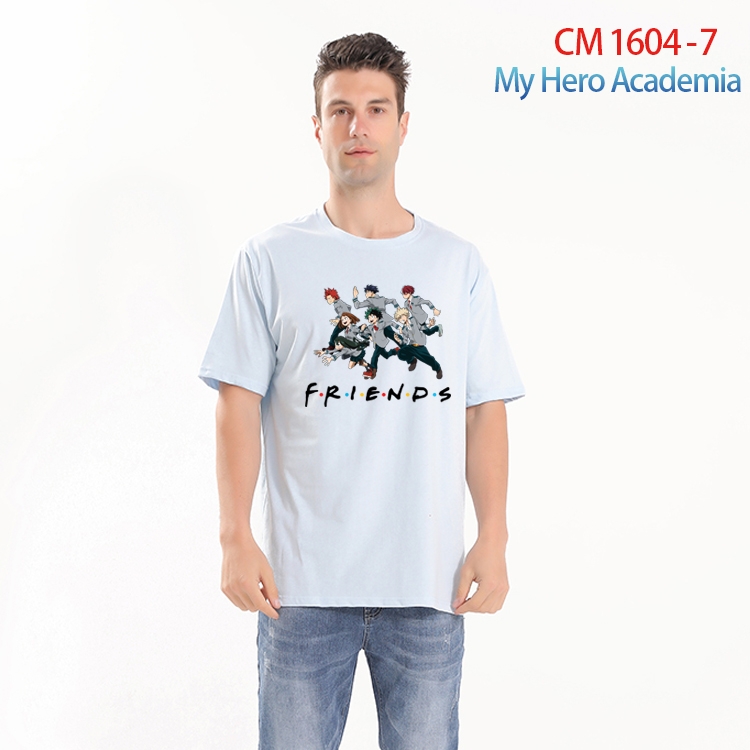 My Hero Academia Printed short-sleeved cotton T-shirt from S to 4XL CM-1604-7