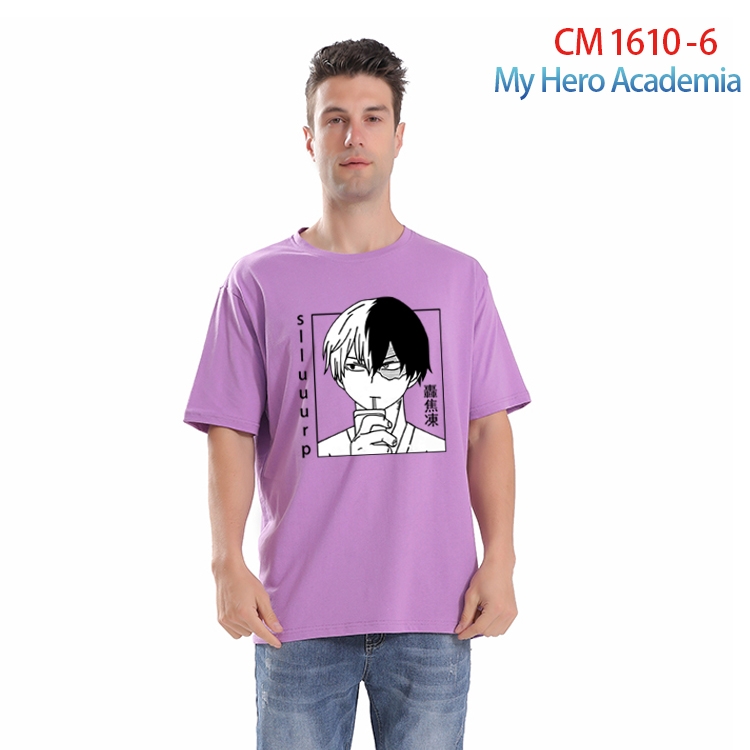 My Hero Academia Printed short-sleeved cotton T-shirt from S to 4XL CM-1610-6