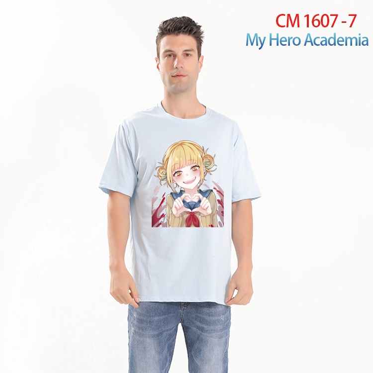 My Hero Academia Printed short-sleeved cotton T-shirt from S to 4XL CM-1607-7