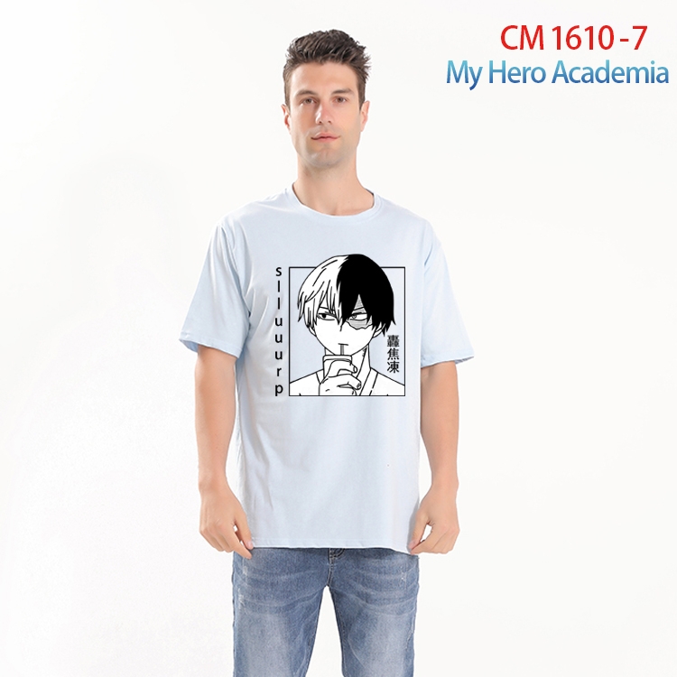 My Hero Academia Printed short-sleeved cotton T-shirt from S to 4XL  CM-1610-7
