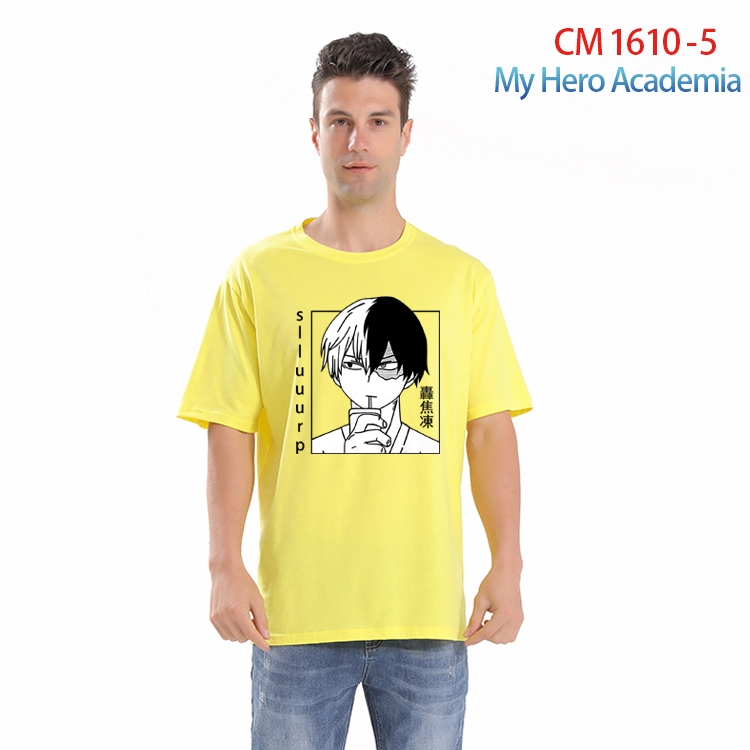 My Hero Academia Printed short-sleeved cotton T-shirt from S to 4XL CM-1610-5
