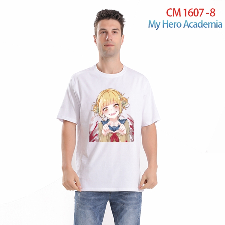 My Hero Academia Printed short-sleeved cotton T-shirt from S to 4XL CM-1607-8