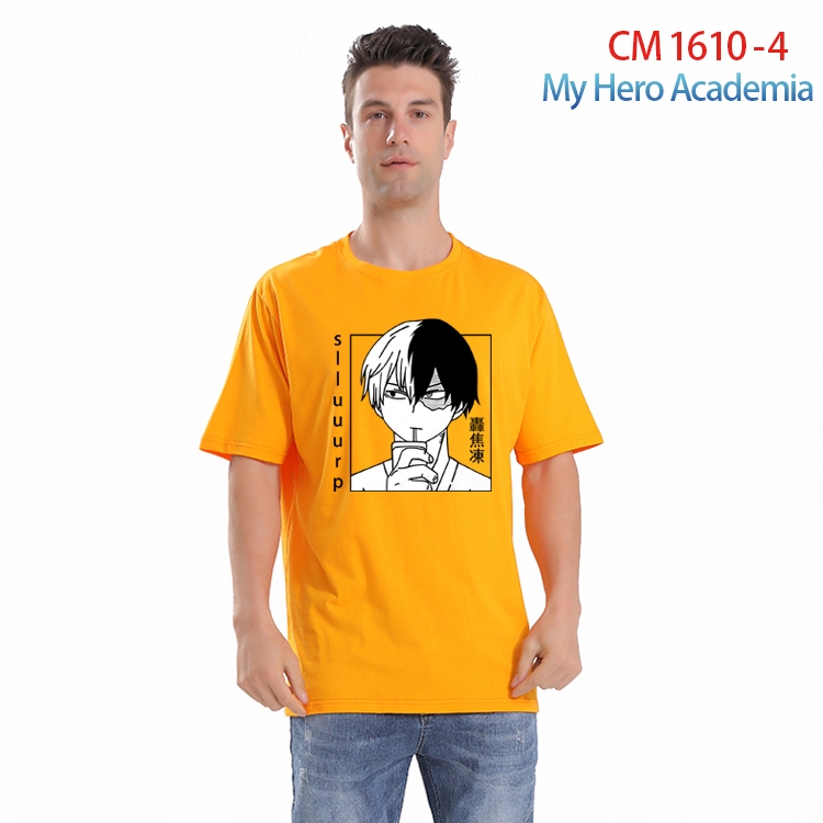 My Hero Academia Printed short-sleeved cotton T-shirt from S to 4XL CM-1610-4