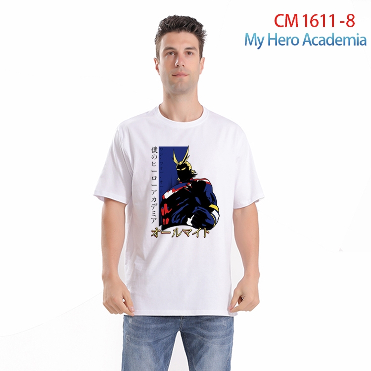 My Hero Academia Printed short-sleeved cotton T-shirt from S to 4XL CM-1611-8