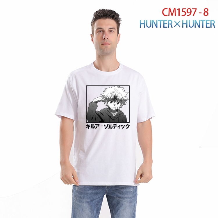 HunterXHunter Printed short-sleeved cotton T-shirt from S to 4XL CM-1597-8