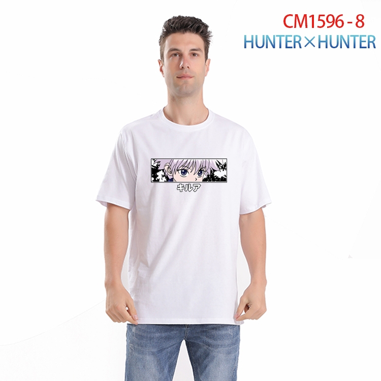 HunterXHunter Printed short-sleeved cotton T-shirt from S to 4XL  CM-1596-8