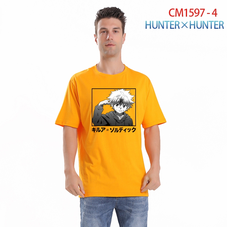 HunterXHunter Printed short-sleeved cotton T-shirt from S to 4XL CM-1597-4