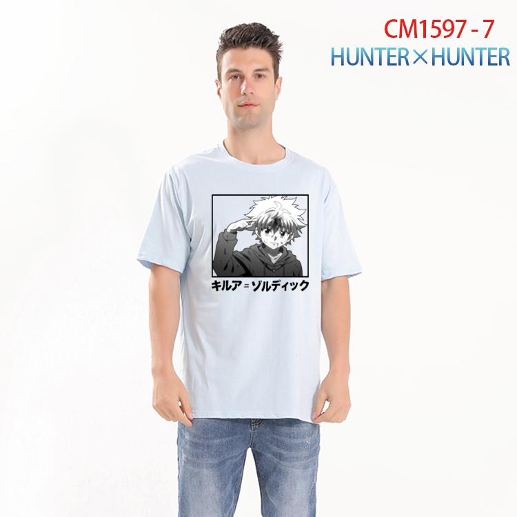 HunterXHunter Printed short-sleeved cotton T-shirt from S to 4XL  CM-1597-7