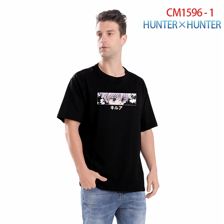 HunterXHunter Printed short-sleeved cotton T-shirt from S to 4XL  CM-1596-1