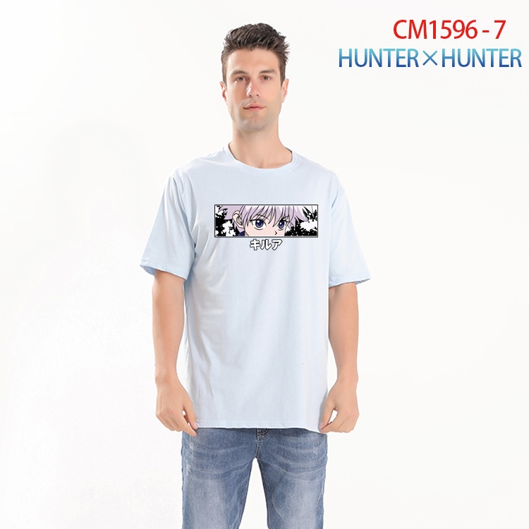 HunterXHunter Printed short-sleeved cotton T-shirt from S to 4XL CM-1596-7