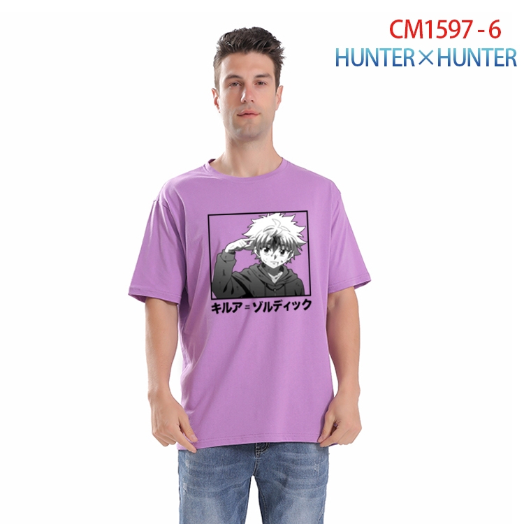 HunterXHunter Printed short-sleeved cotton T-shirt from S to 4XL  CM-1597-6