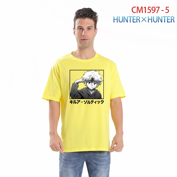 HunterXHunter Printed short-sleeved cotton T-shirt from S to 4XL  CM-1597-5