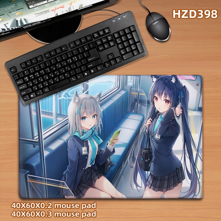 Blue Archive game  desk mat 40X60cm support custom drawing HZD398