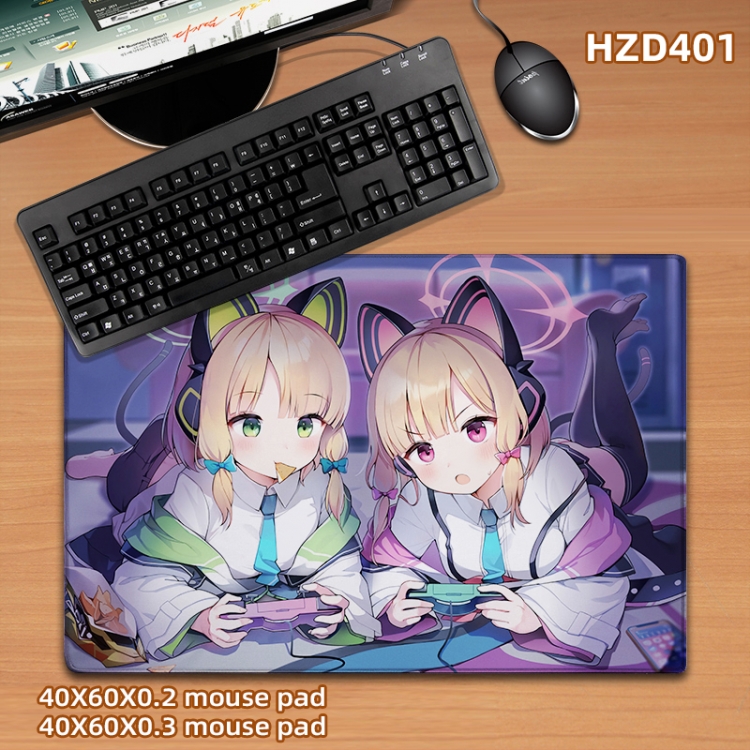 Blue Archive game  desk mat 40X60cm support custom drawing HZD401