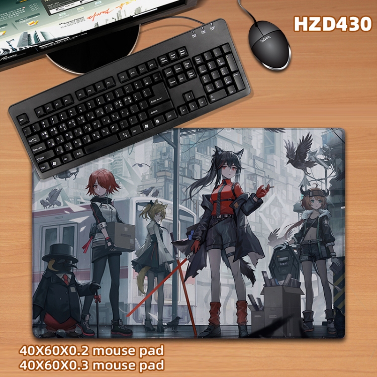 Arknights Anime desk mat 40X60cm support custom drawing  HZD430