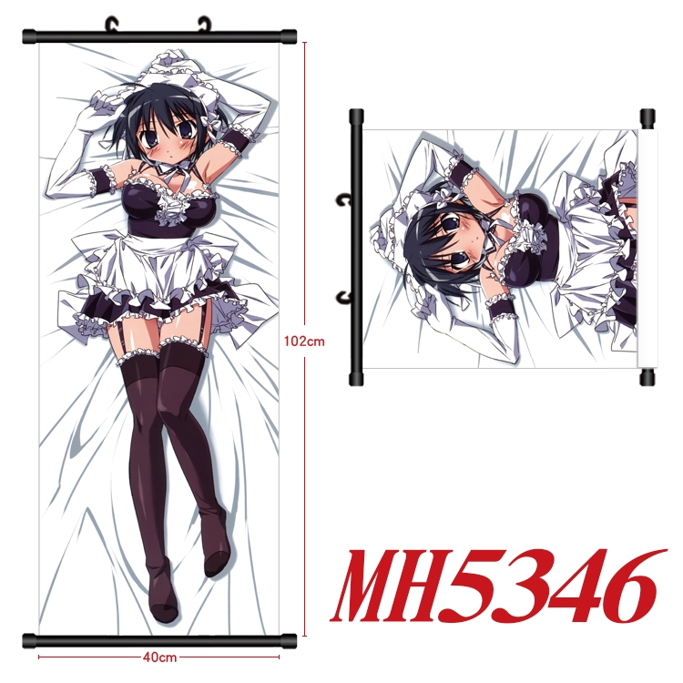 my master loves to play tricks Anime black Plastic rod Cloth painting Wall Scroll 40X102CM  MH5346