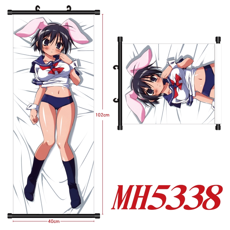 my master loves to play tricks Anime black Plastic rod Cloth painting Wall Scroll 40X102CM  MH5338