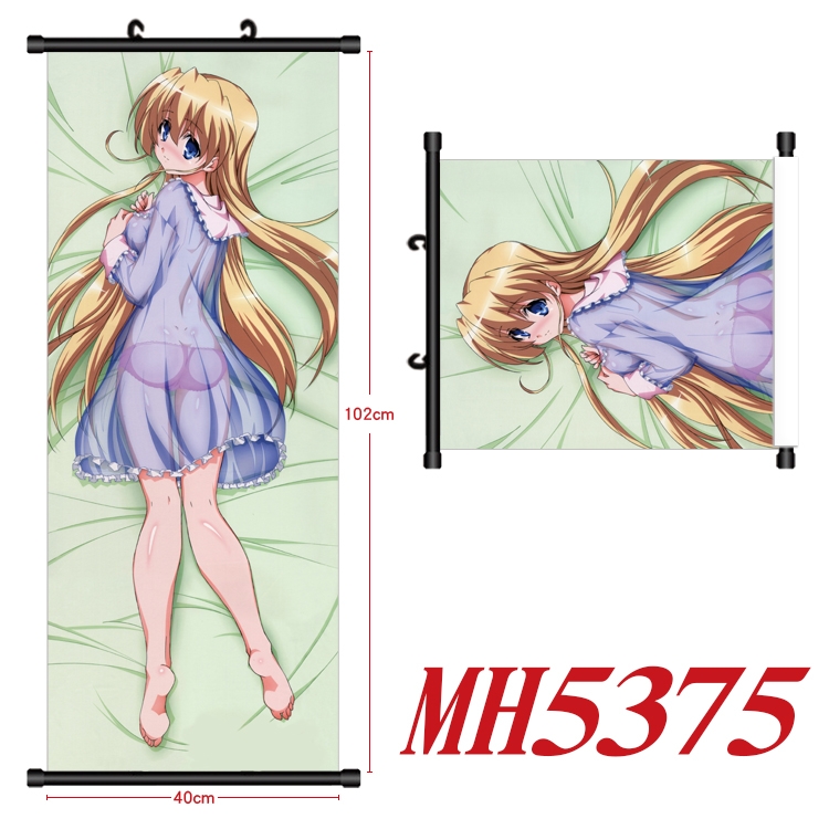 Omamori Himari Anime black Plastic rod Cloth painting Wall Scroll 40X102CM MH5375