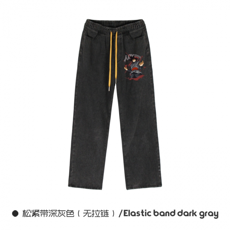 DRAGON BALL  Elasticated No-Zip Denim Trousers from M to 3XL  NZCK01-10