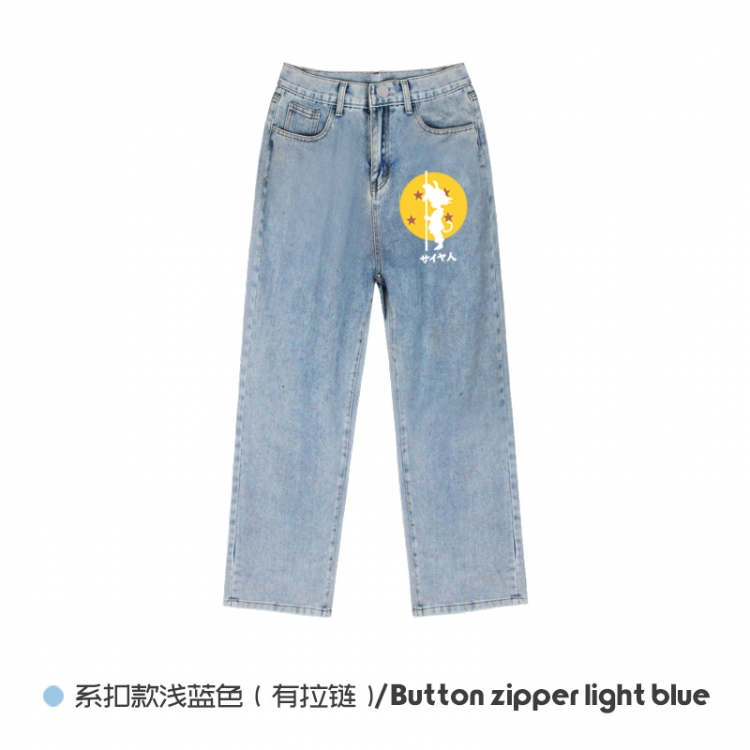 DRAGON BALL  Elasticated No-Zip Denim Trousers from M to 3XL NZCK03-13