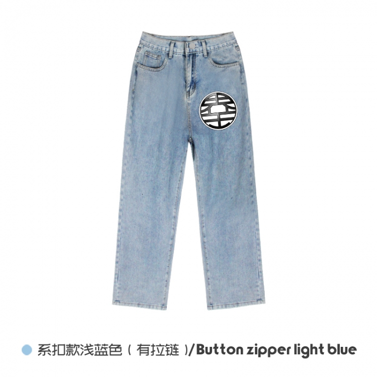DRAGON BALL  Elasticated No-Zip Denim Trousers from M to 3XL NZCK03-4