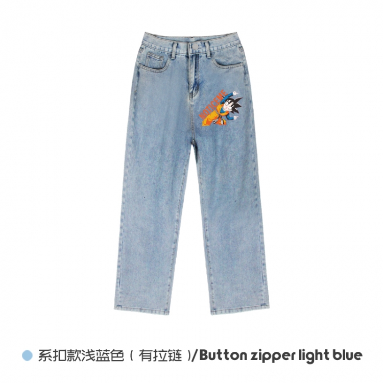 DRAGON BALL  Elasticated No-Zip Denim Trousers from M to 3XL  NZCK03-6