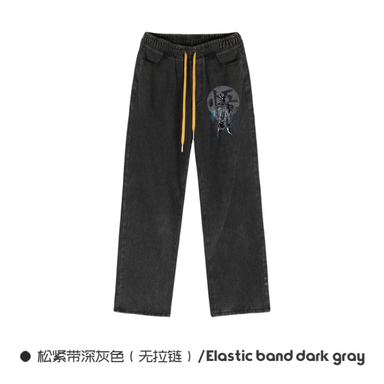 DRAGON BALL  Elasticated No-Zip Denim Trousers from M to 3XL NZCK01-9