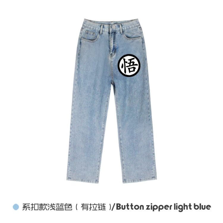 DRAGON BALL  Elasticated No-Zip Denim Trousers from M to 3XL NZCK03-3