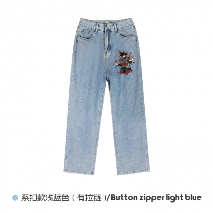 DRAGON BALL  Elasticated No-Zip Denim Trousers from M to 3XL  NZCK03-11