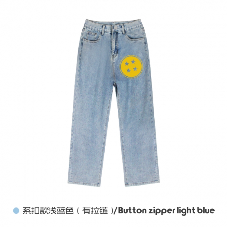 DRAGON BALL  Elasticated No-Zip Denim Trousers from M to 3XL   NZCK03-5