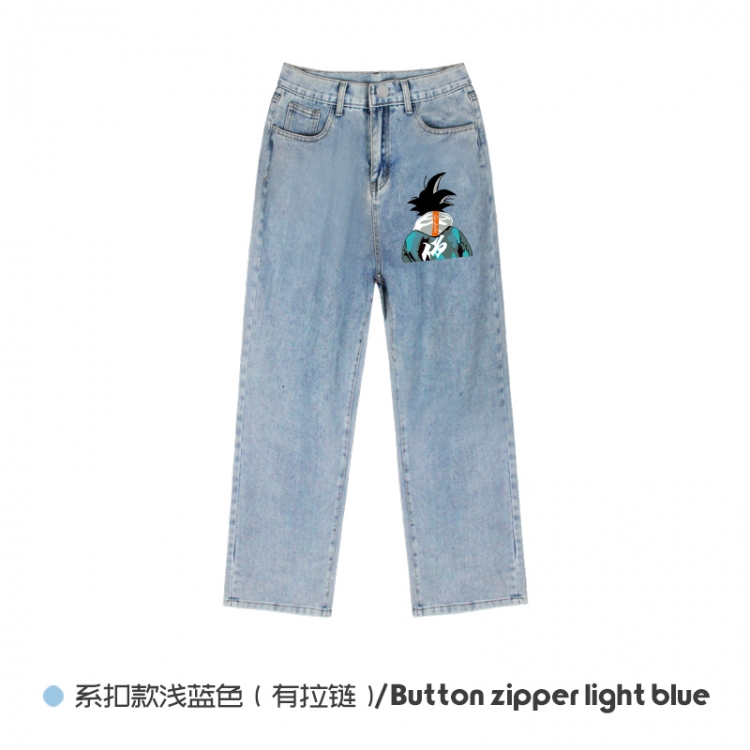 DRAGON BALL  Elasticated No-Zip Denim Trousers from M to 3XL    NZCK03-7