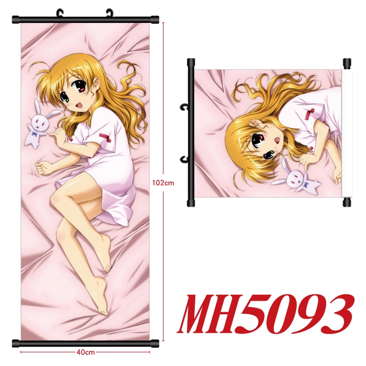 Magic Maiden Anime black Plastic rod Cloth painting Wall Scroll 40X102CM  MH5093