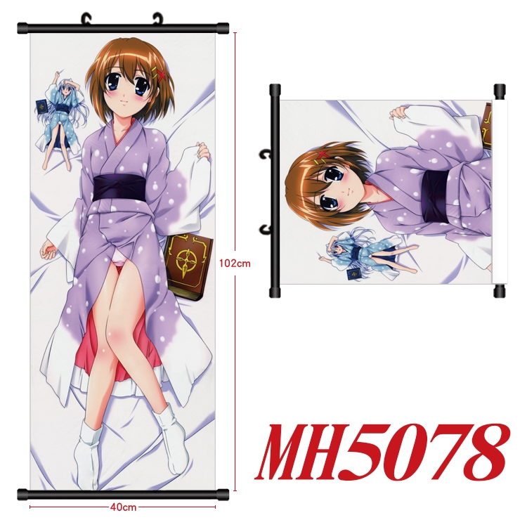 Magic Maiden Anime black Plastic rod Cloth painting Wall Scroll 40X102CM MH5078