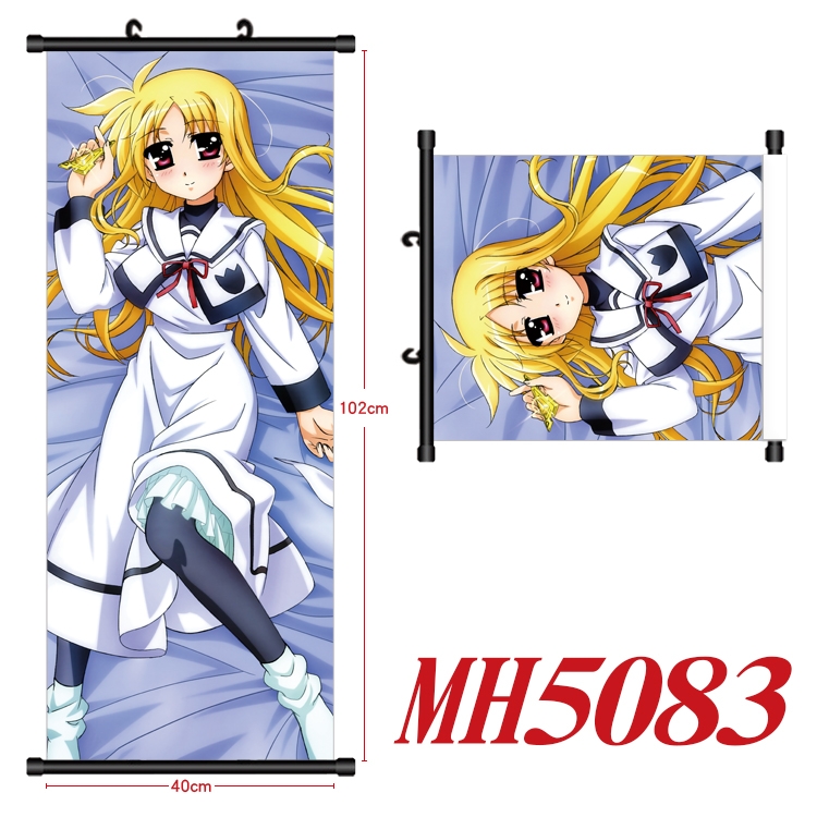 Magic Maiden Anime black Plastic rod Cloth painting Wall Scroll 40X102CM   MH5083