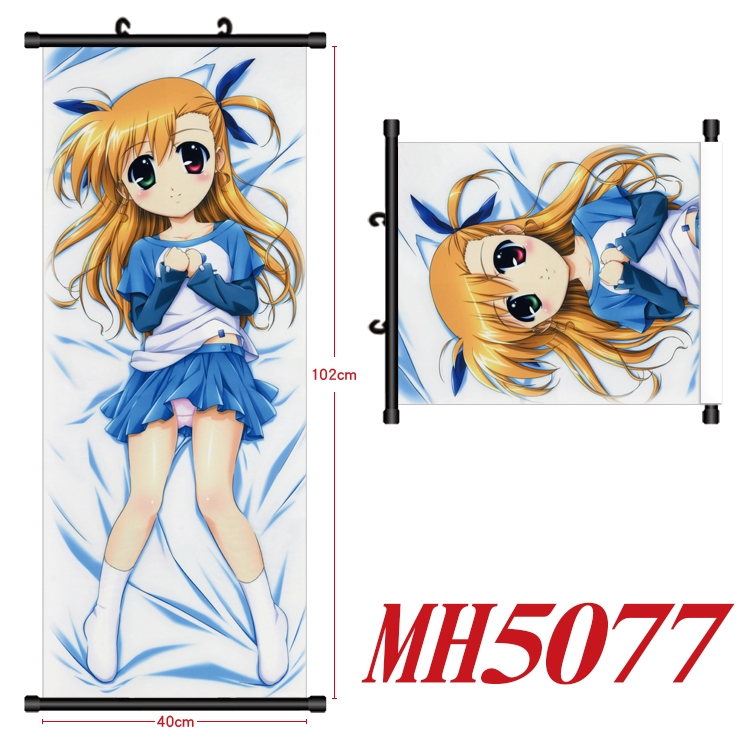 Magic Maiden Anime black Plastic rod Cloth painting Wall Scroll 40X102CM MH5077