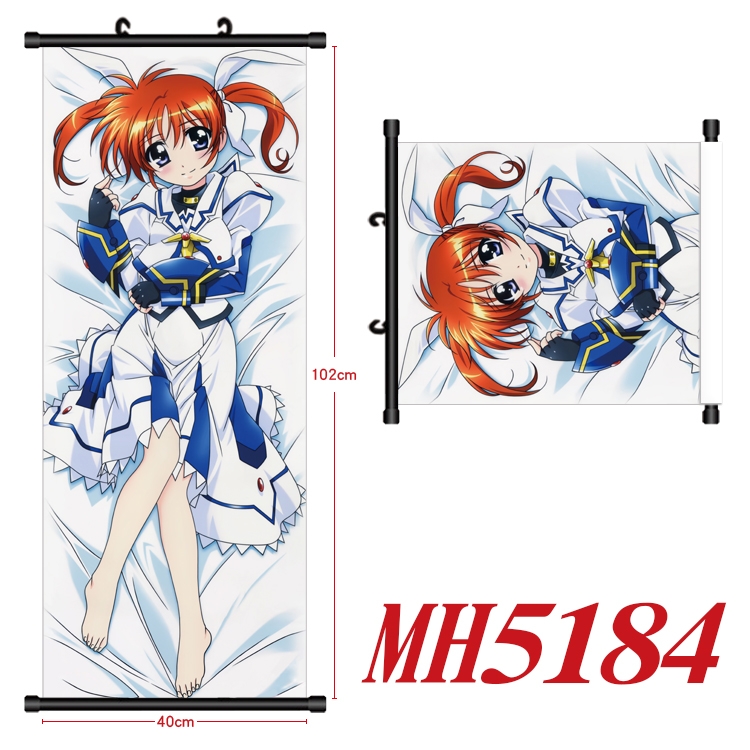 Magic Maiden Anime black Plastic rod Cloth painting Wall Scroll 40X102CM MH5184