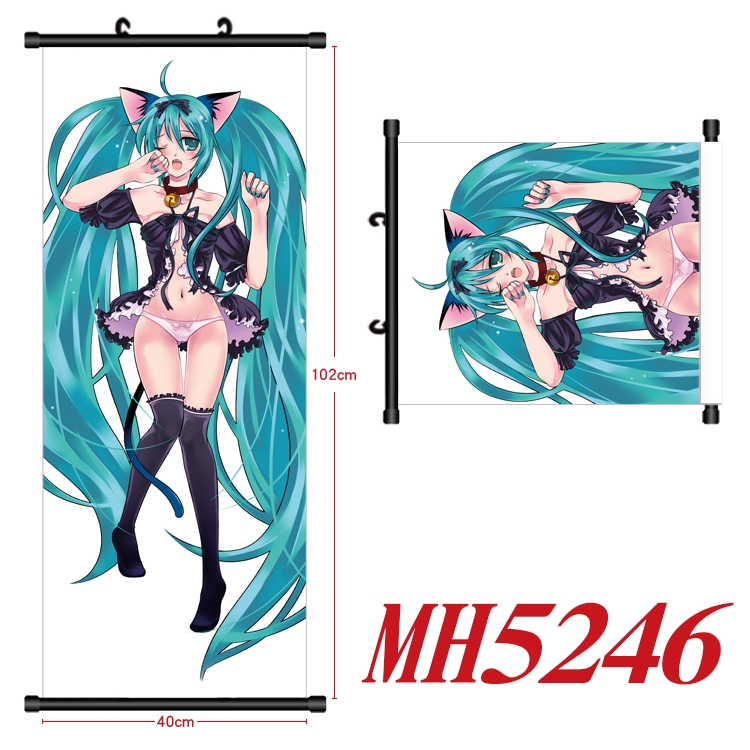 lost universe Anime black Plastic rod Cloth painting Wall Scroll 40X102CM  MH5246 