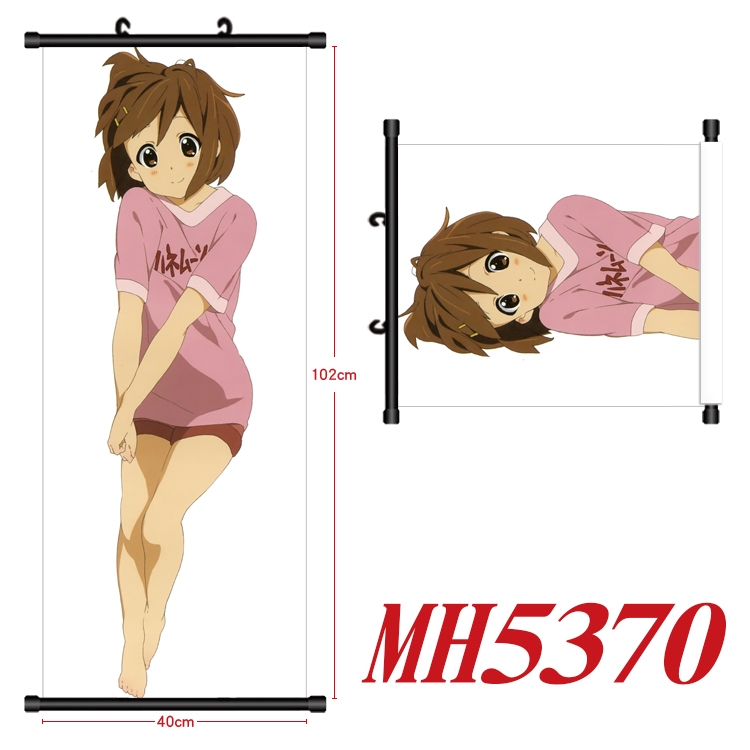 K-ON! Anime black Plastic rod Cloth painting Wall Scroll 40X102CM MH5370