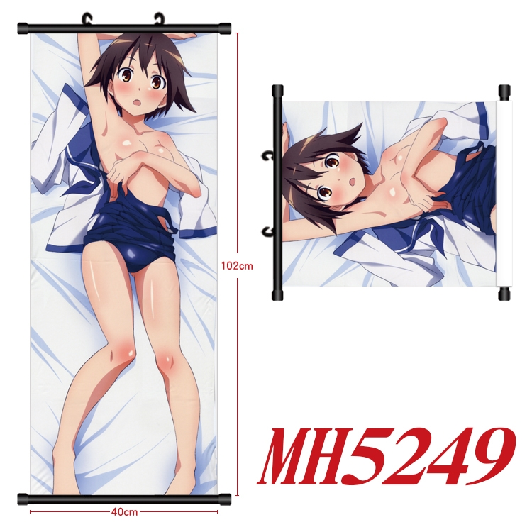 Assault Witch Anime black Plastic rod Cloth painting Wall Scroll 40X102CM MH5249