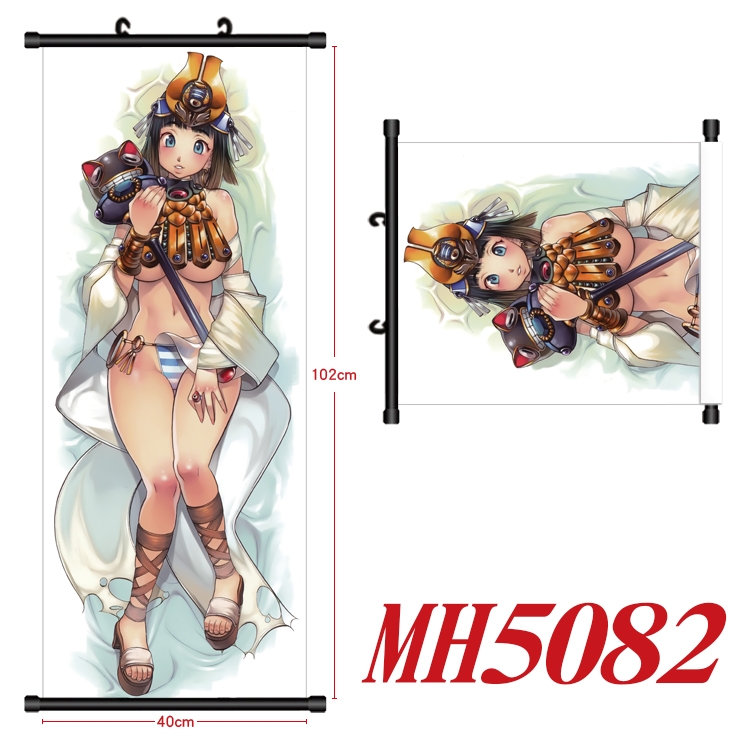 Queen's Blade Anime black Plastic rod Cloth painting Wall Scroll 40X102CM MH5082