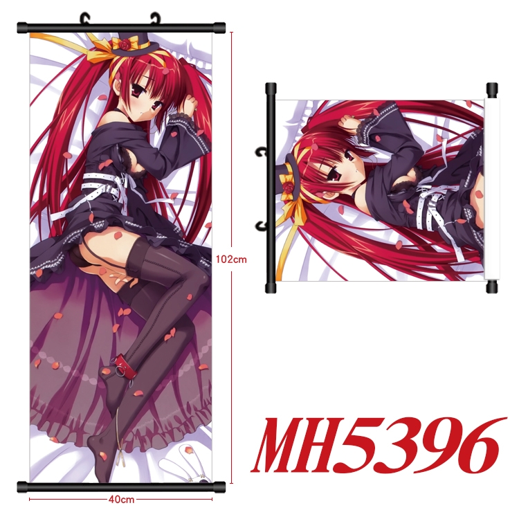 Queen's Blade Anime black Plastic rod Cloth painting Wall Scroll 40X102CM  MH5396