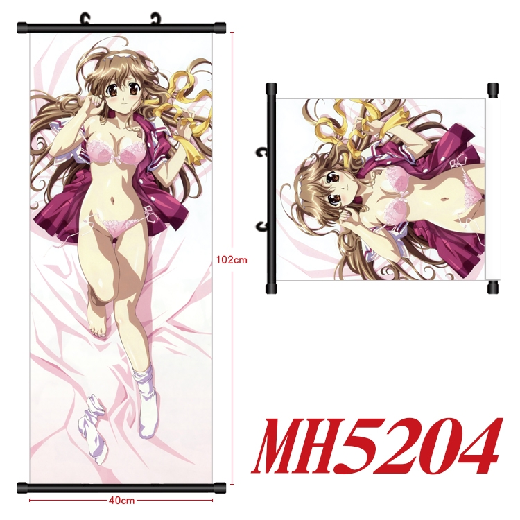 Nogizaka Haruka's Secret Anime black Plastic rod Cloth painting Wall Scroll 40X102CM MH5204