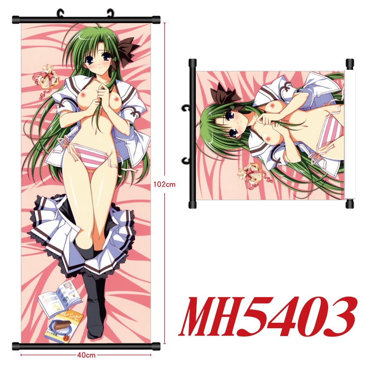 Nogizaka Haruka's Secret Anime black Plastic rod Cloth painting Wall Scroll 40X102CM  MH5403