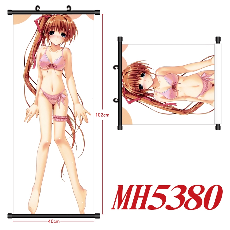 Nogizaka Haruka's Secret Anime black Plastic rod Cloth painting Wall Scroll 40X102CM  MH5380